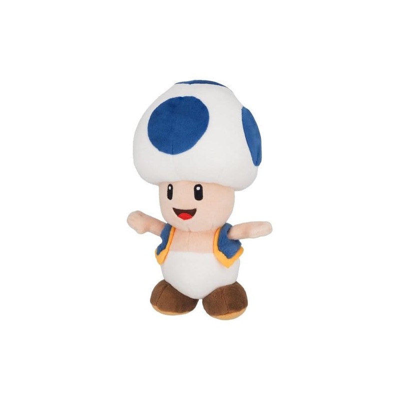 SUPER MARIO PLUSH - BLUE TOAD