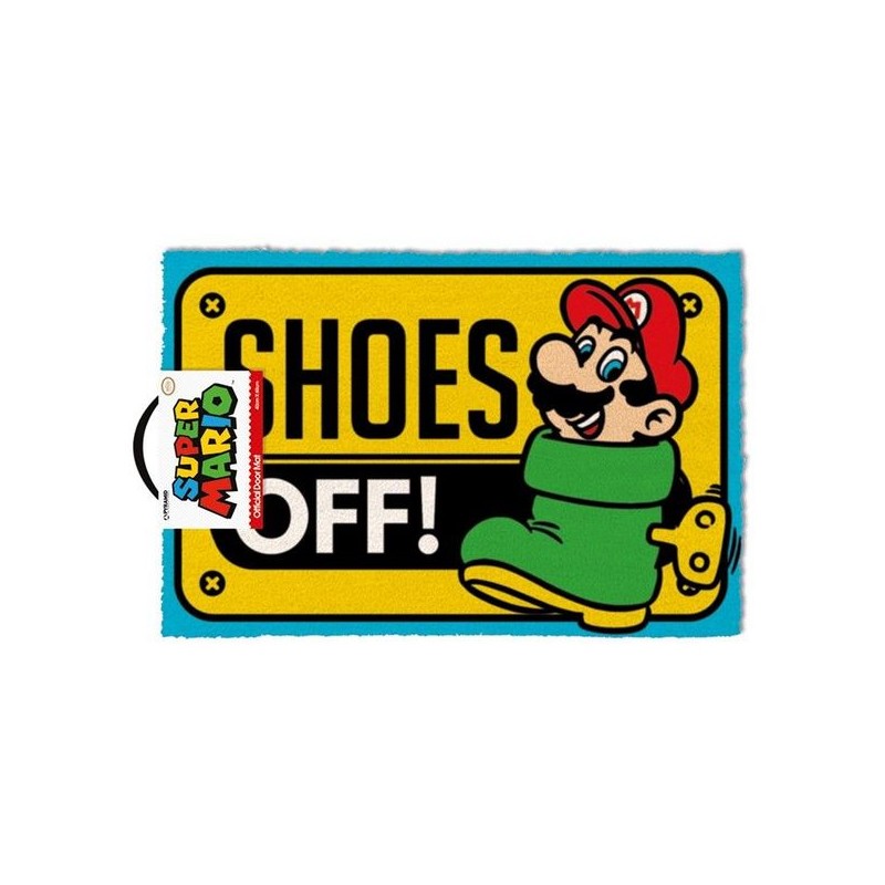 DOORMAT SUPER MARIO SHOES OFF!
